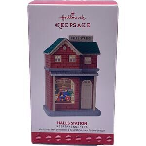 Hallmark Keepsake Korners 2017 Halls Station Christmas Ornament in Box
